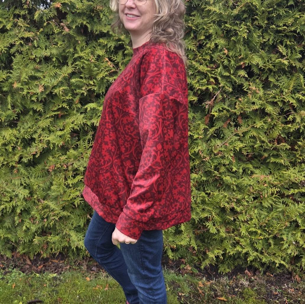 Boyfriend Sweat Strl 34-56 Pappersmönster FÖRHANDSBOKNING