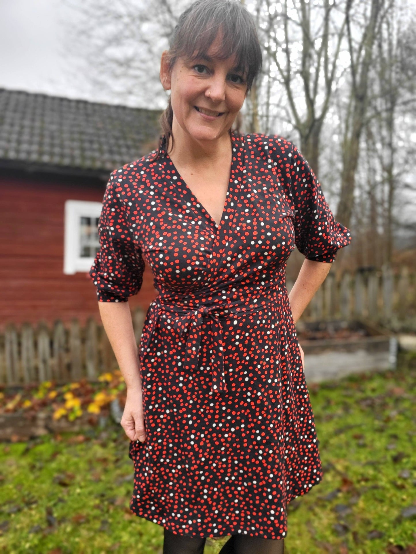 Wow Wrap Dress Strl 34-56 PDF-mönster