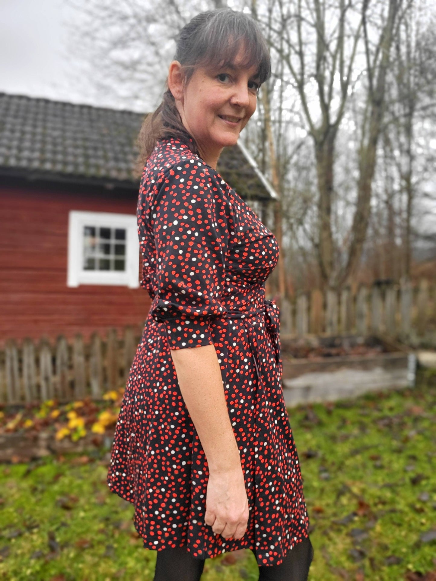 Wow Wrap Dress Strl 34-56 PDF-mönster
