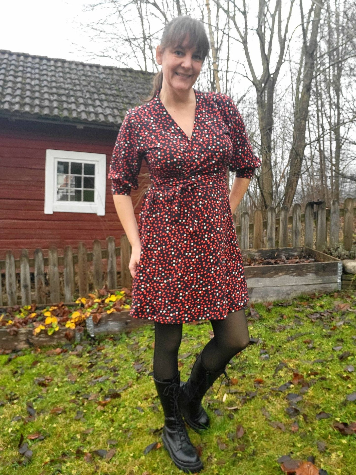 Wow Wrap Dress Strl 34-56 PDF-mönster