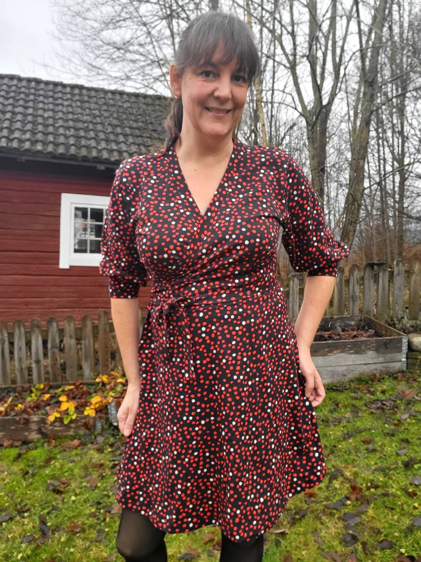Wow Wrap Dress Strl 34-56 PDF-mönster