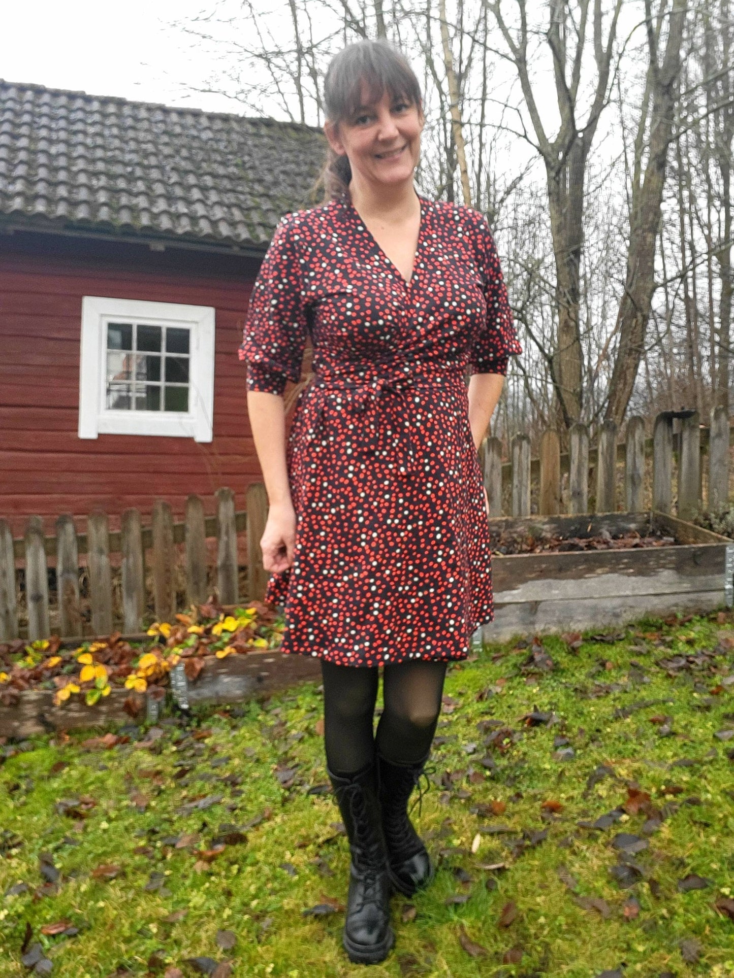 Wow Wrap Dress Strl 34-56 PDF-mönster