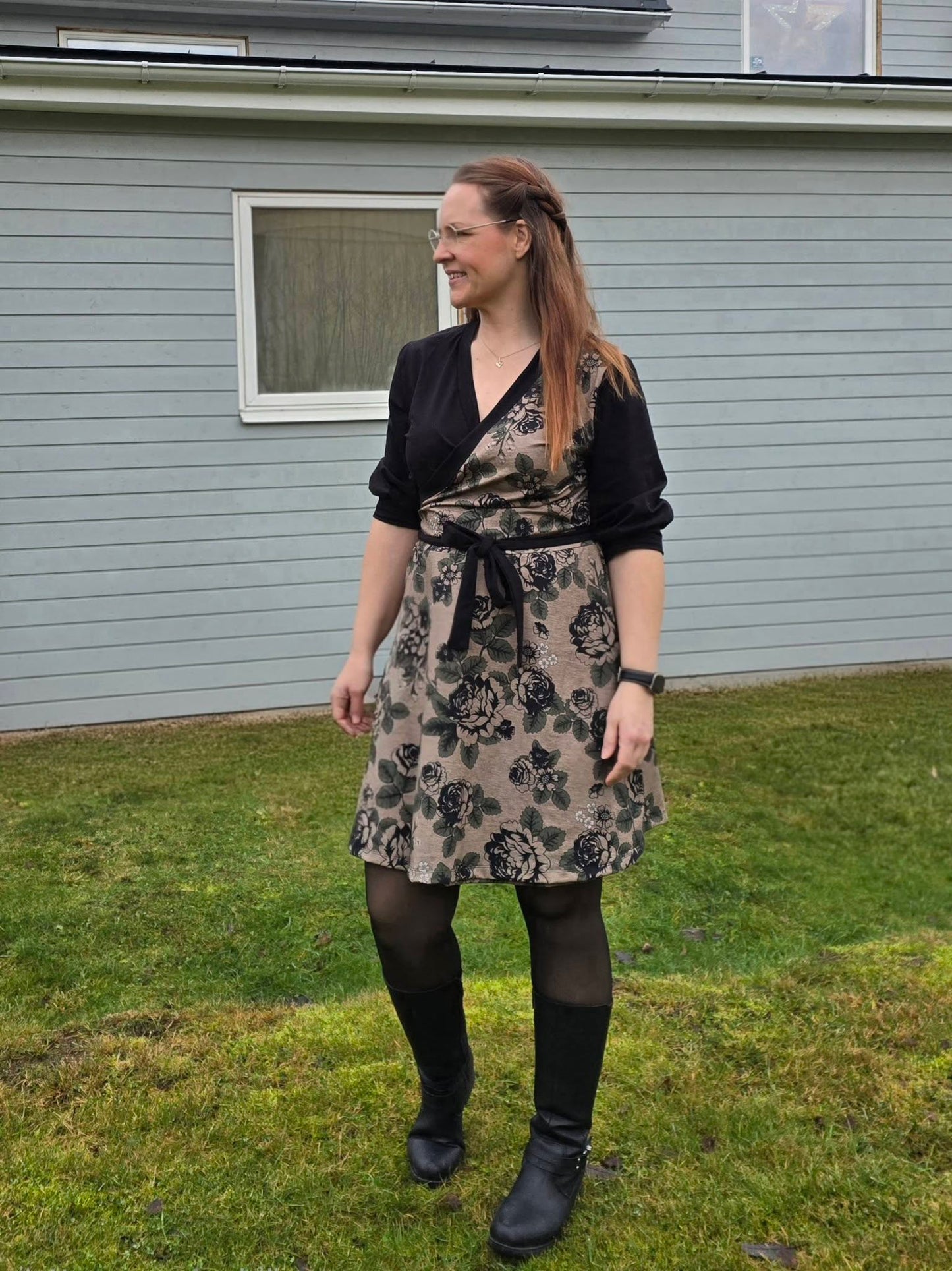 Wow Wrap Dress Strl 34-56 PDF-mönster