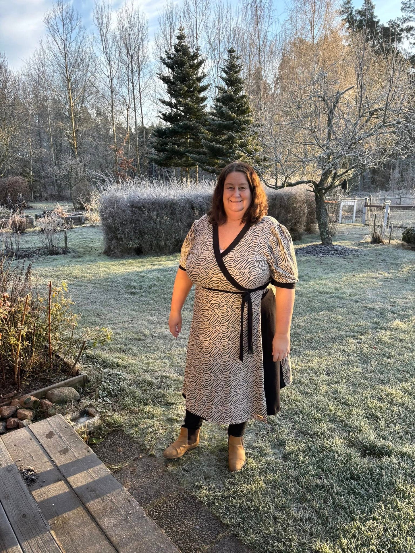 Wow Wrap Dress Strl 34-56 PDF-mönster