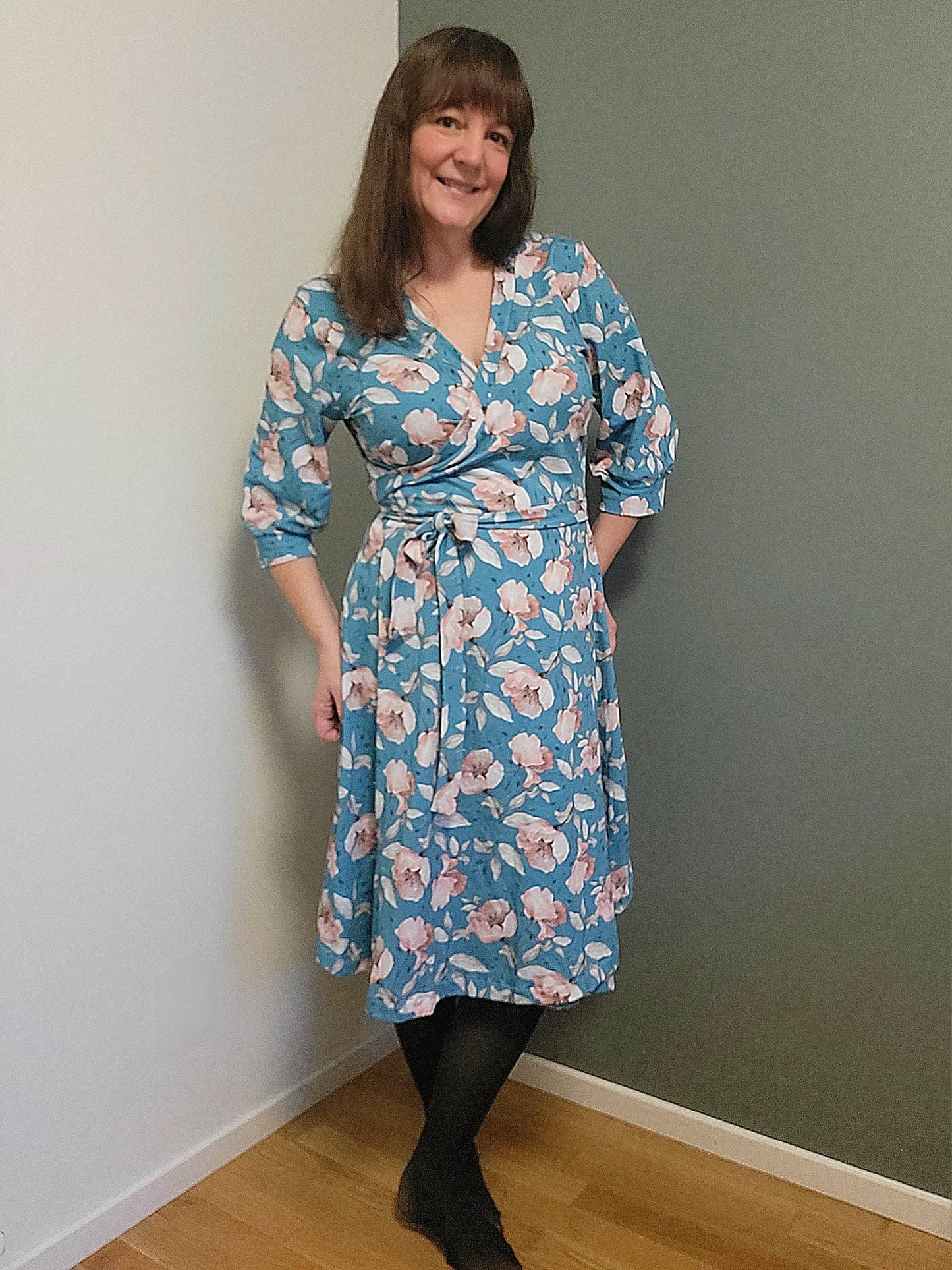 Wow Wrap Dress Strl 34-56 PDF-mönster