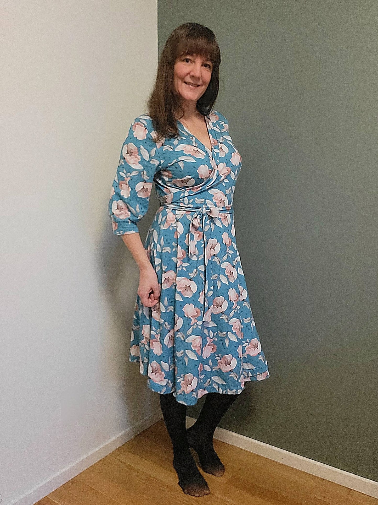 Wow Wrap Dress Strl 34-56 PDF-mönster