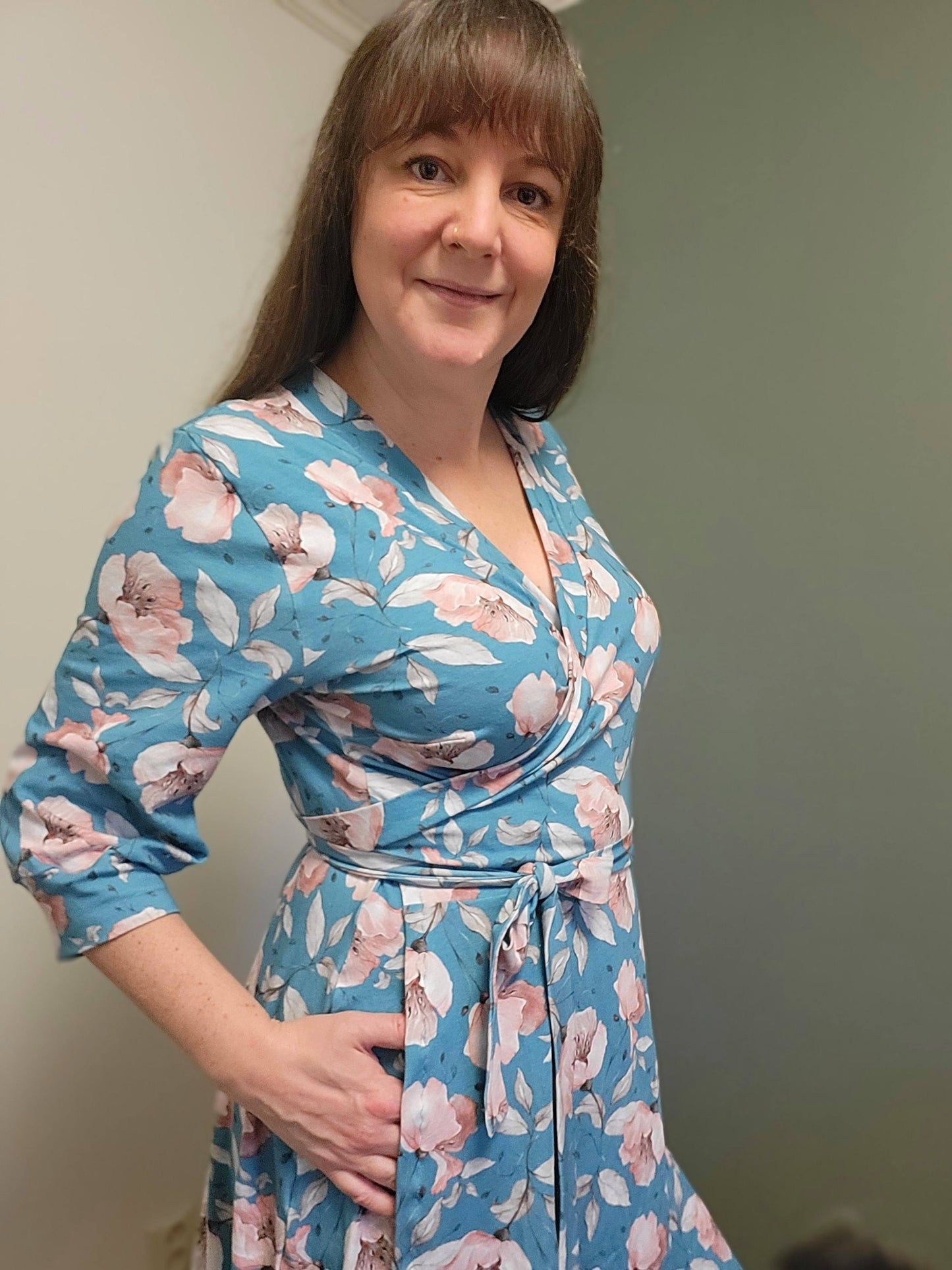 Wow Wrap Dress Strl 34-56 PDF-mönster