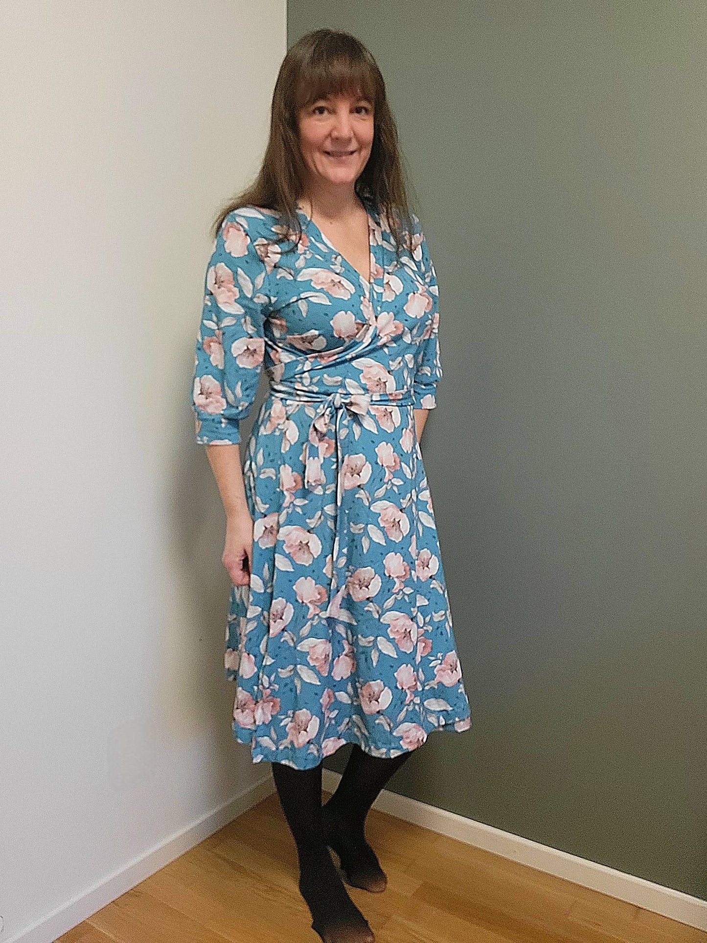 Wow Wrap Dress Strl 34-56 PDF-mönster
