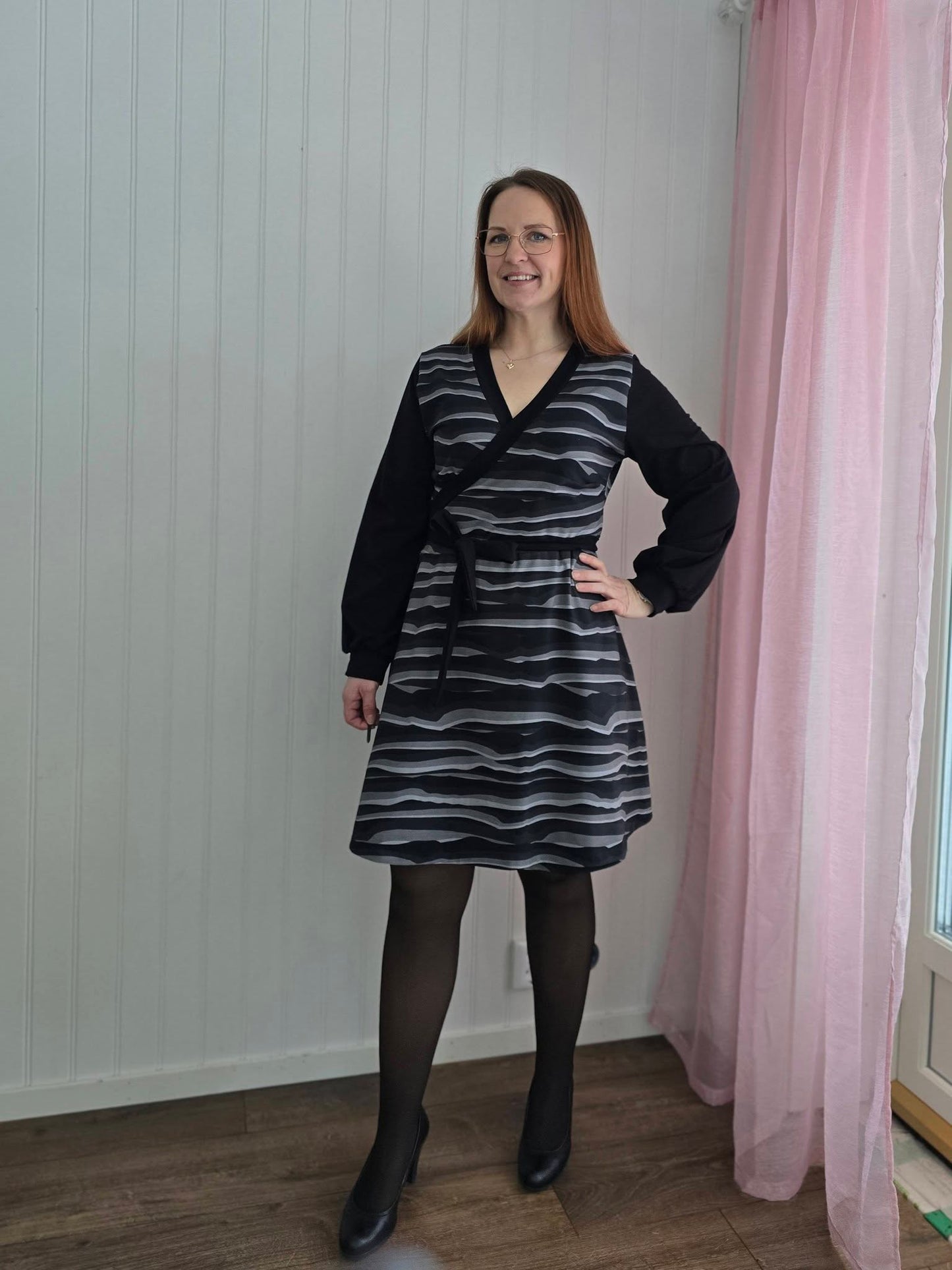 Wow Wrap Dress Strl 34-56 PDF-mönster