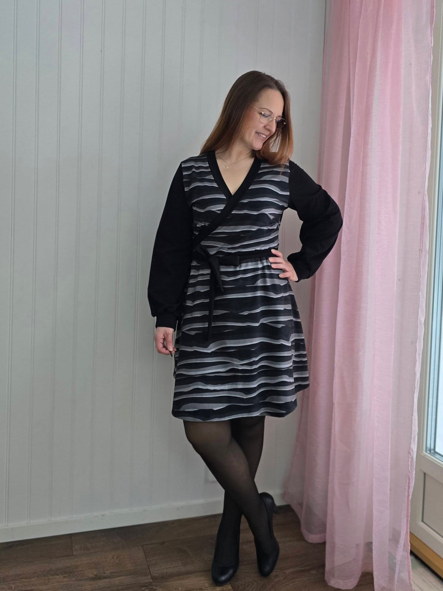 Wow Wrap Dress Strl 34-56 PDF-mönster