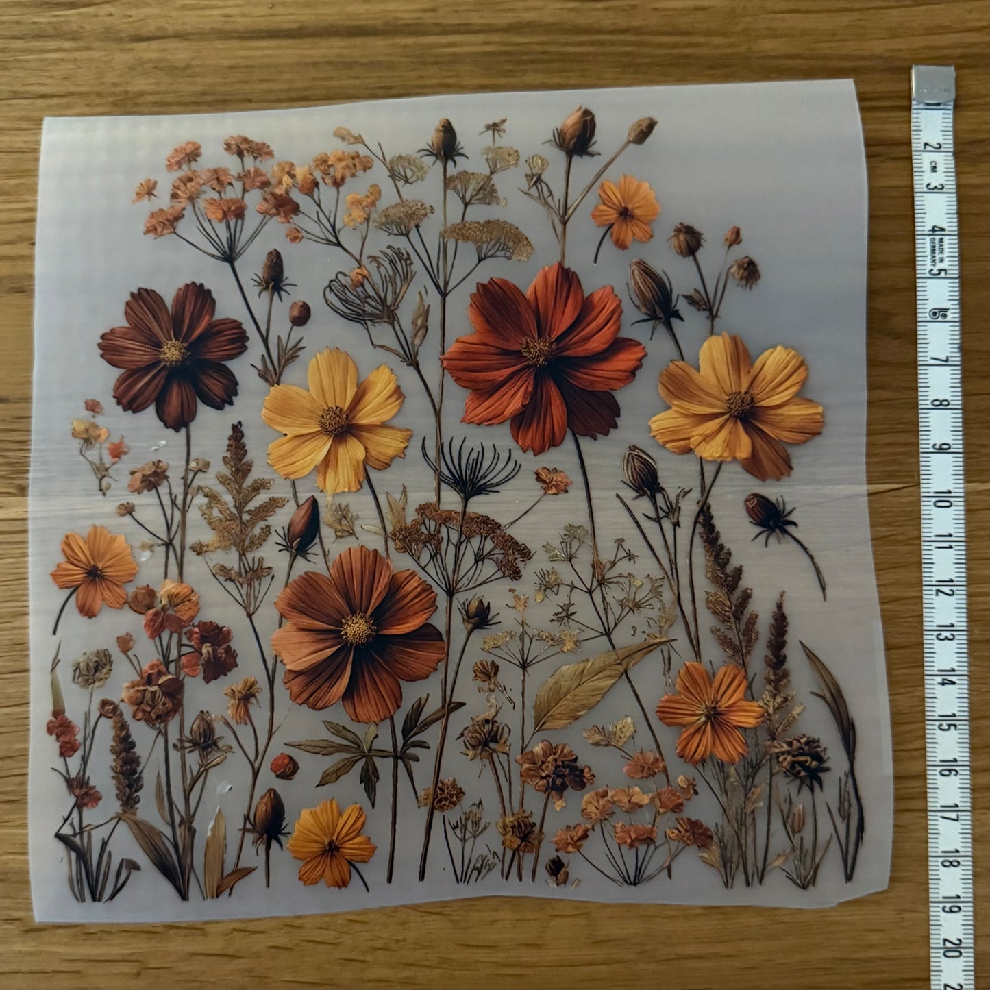 DTF-Tryck mellan, Fall Flowers