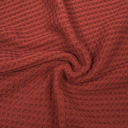 PARTI! Våfflad Big Knit Röd