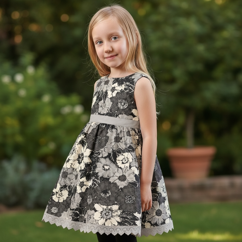 Abstract Flowers Black TRYCKS PÅ BESTÄLLNING FEB-MARS 2026