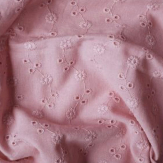 Broderi Anglaise Mindre Blommor Bridal Rose