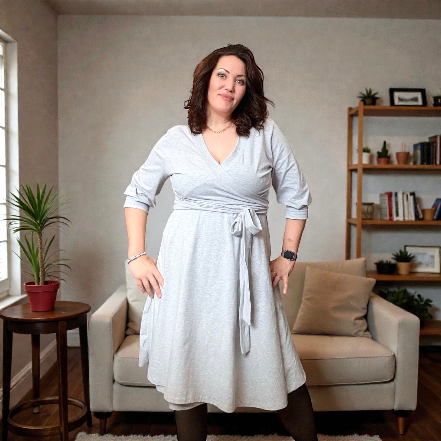 Wow Wrap Dress Strl 34-56 PDF-mönster