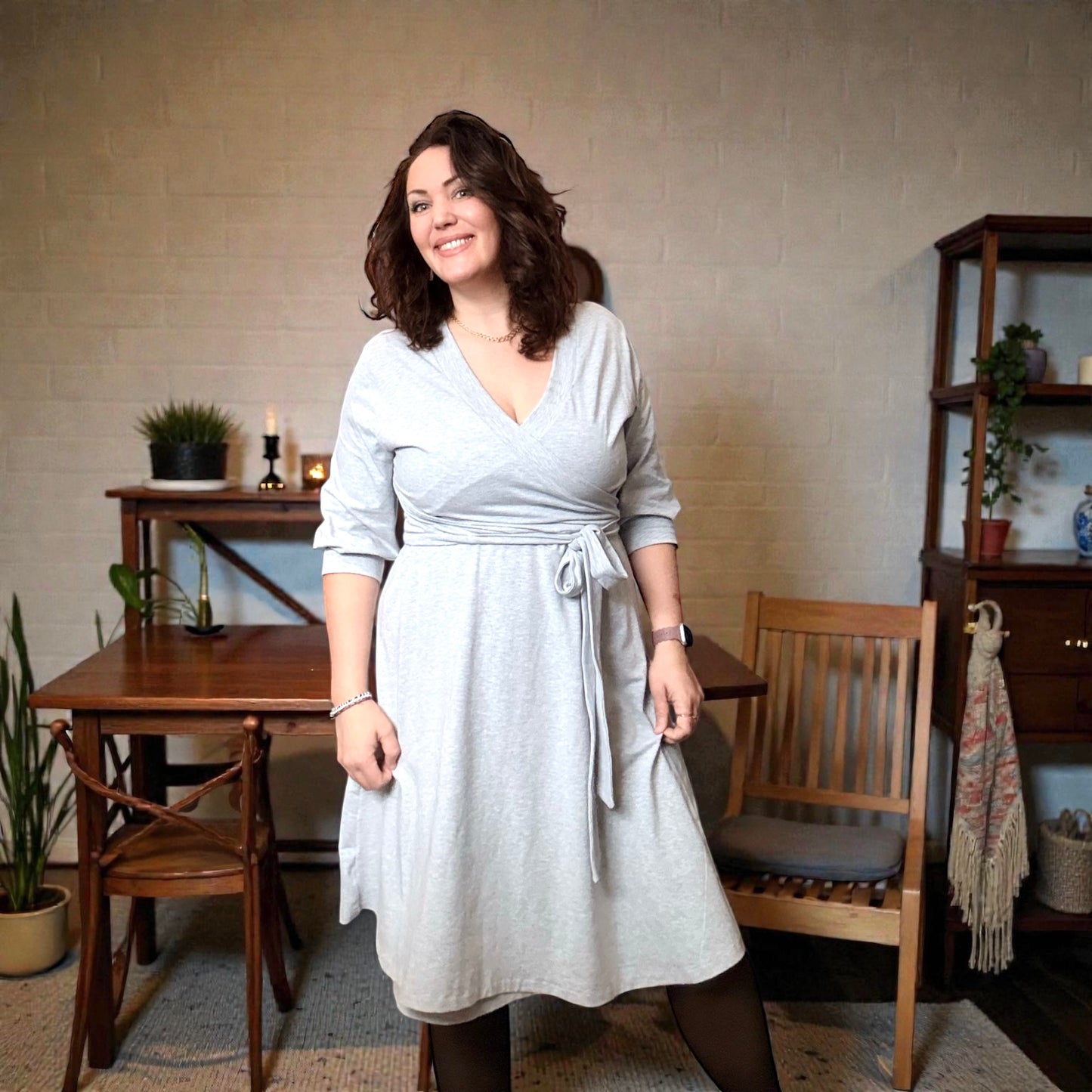 Wow Wrap Dress Strl 34-56 PDF-mönster
