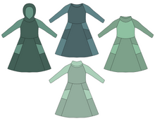 Frosty Finesse Dress Strl 34-56 PDF-mönster