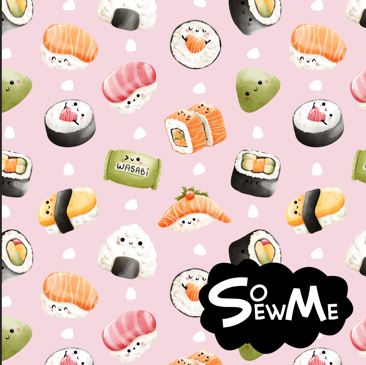 Kawaii Sushi Pink TRYCKS PÅ BESTÄLLNING TOM 15/5 2023