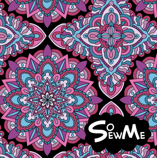 My Oh My Mandala Pink Teal TRYCKS PÅ BESTÄLLNING