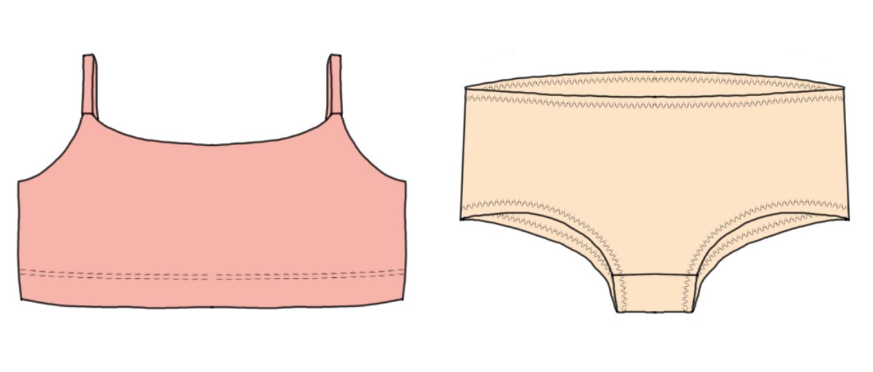 Adorable Undies Strl 74/80-170 PDF-mönster