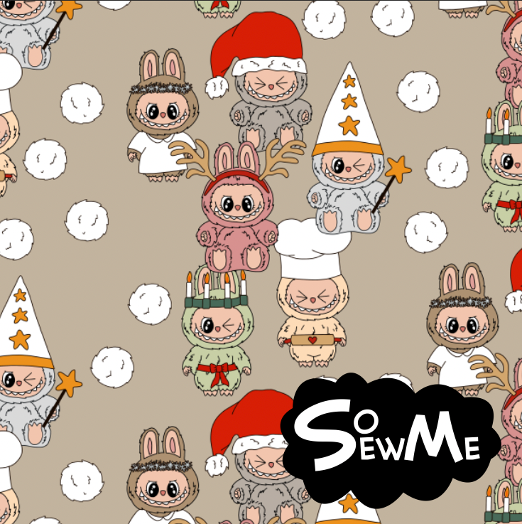 Xmas Monsters Cappuccino TRYCKS PÅ BESTÄLLNING