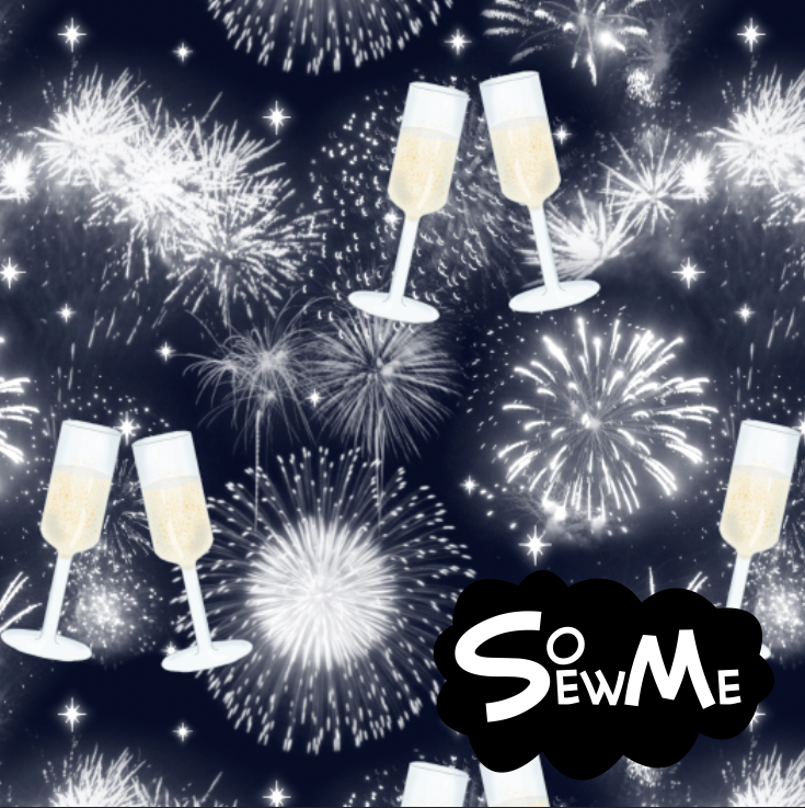 Nyår med skål Marin TRYCKS PÅ BESTÄLLNING NOV/DEC 2025