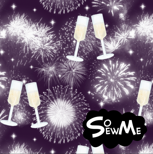 Nyår med skål LilaTRYCKS PÅ BESTÄLLNING NOV/DEC 2025