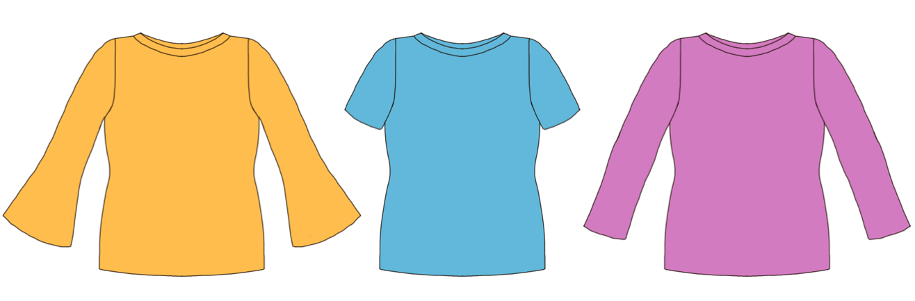 Bell Top Strl 62-170 PDF-mönster