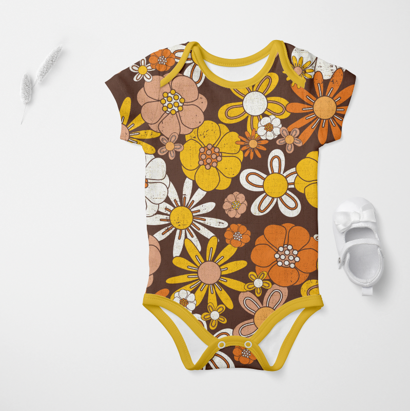 Retro Florals Brown TRYCKS PÅ BESTÄLLNING FEB-MARS 2026