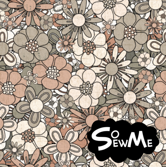 Retro Florals Beige TRYCKS PÅ BESTÄLLNING FEB-MARS 2026