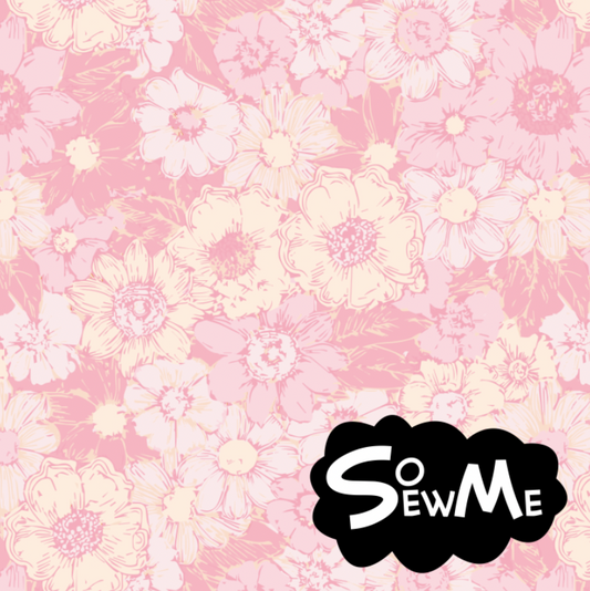 Abstract Flowers Pink TRYCKS PÅ BESTÄLLNING FEB-MARS 2026