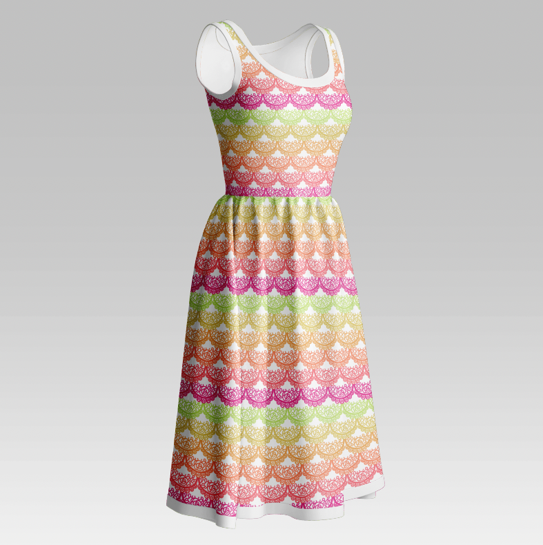 Mermaid Lace Ombre Peach TRYCKS PÅ BESTÄLLNING MARS-MAJ 2026