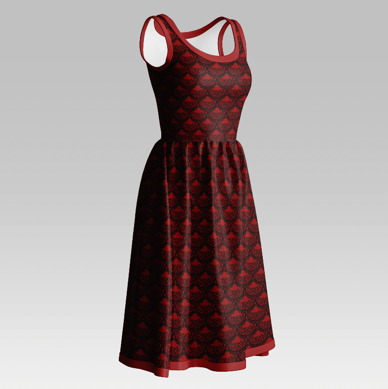 Mermaid Lace Black Red TRYCKS PÅ BESTÄLLNING MARS-MAJ 2026