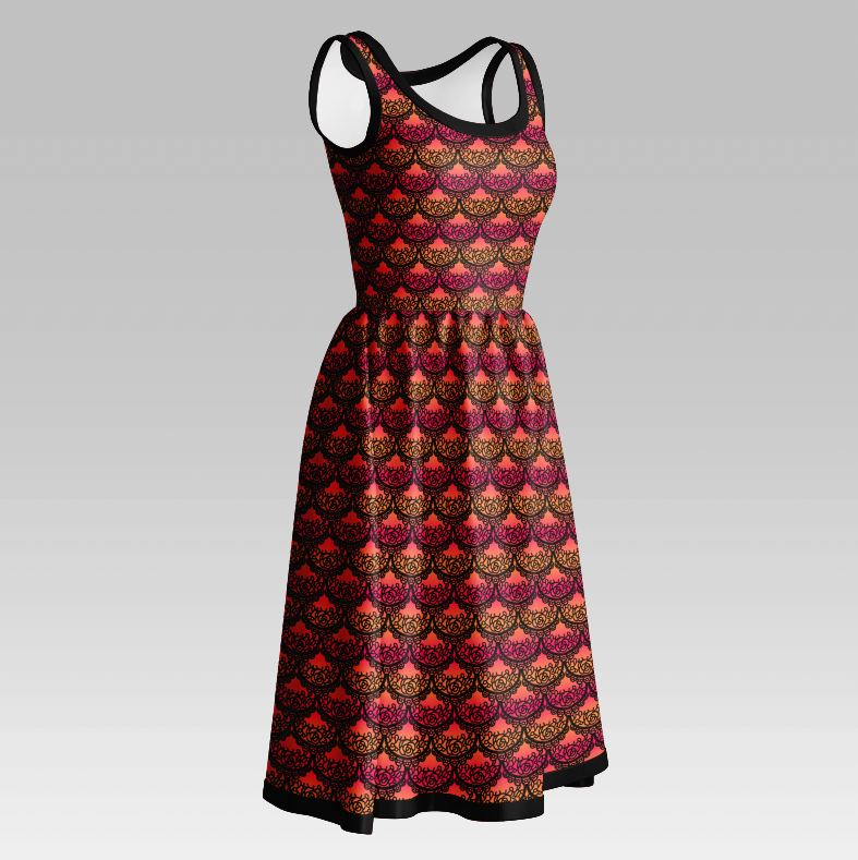 Mermaid Lace Black Orange TRYCKS PÅ BESTÄLLNING MARS-MAJ 2026