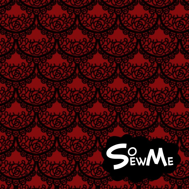 Mermaid Lace Black Red TRYCKS PÅ BESTÄLLNING MARS-MAJ 2026