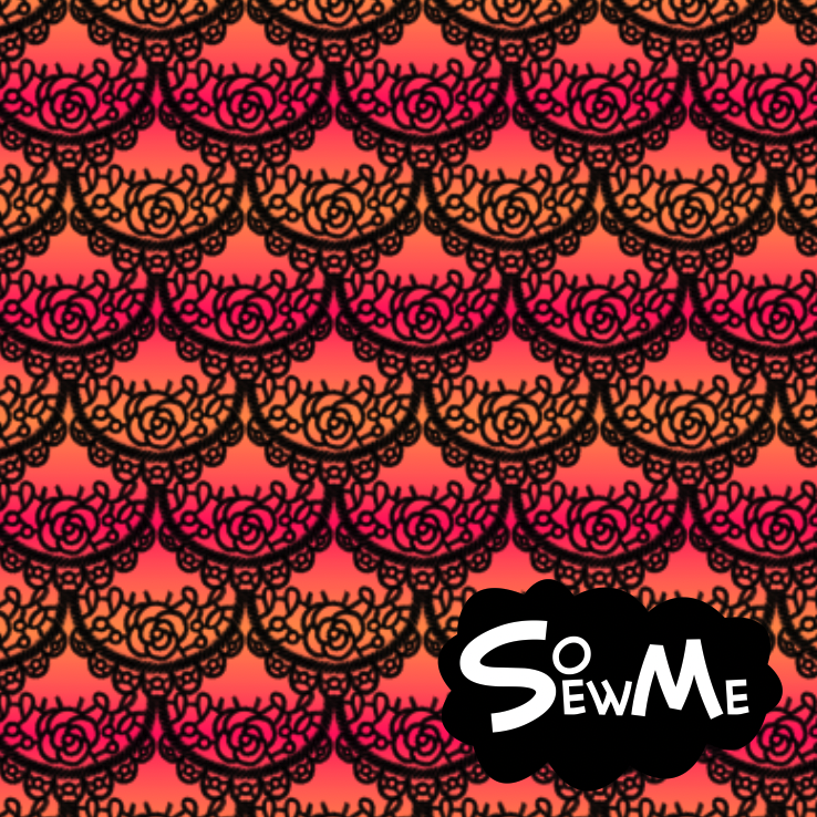 Mermaid Lace Black Orange TRYCKS PÅ BESTÄLLNING MARS-MAJ 2026