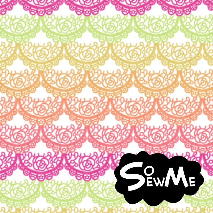 Mermaid Lace Ombre Peach TRYCKS PÅ BESTÄLLNING MARS-MAJ 2026