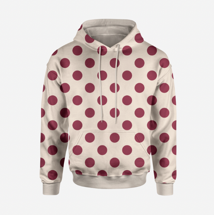 Winter Big Dots Burgundy TRYCKS PÅ BESTÄLLNING OKT-DEC 2026