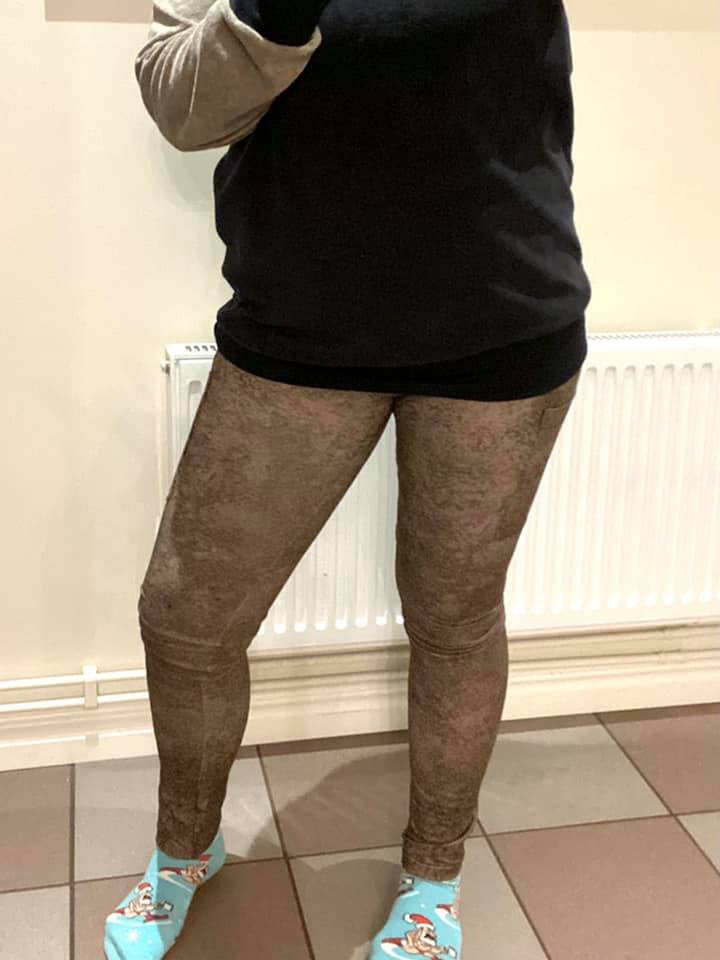 THE Leggings Strl 34-56 Pappersmönster