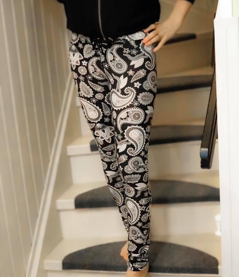 THE Leggings Strl 34-56 Pappersmönster
