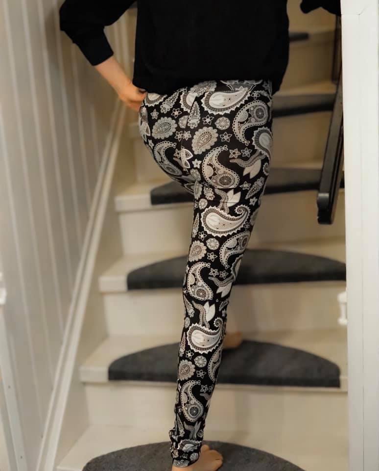 THE Leggings Strl 34-56 Pappersmönster