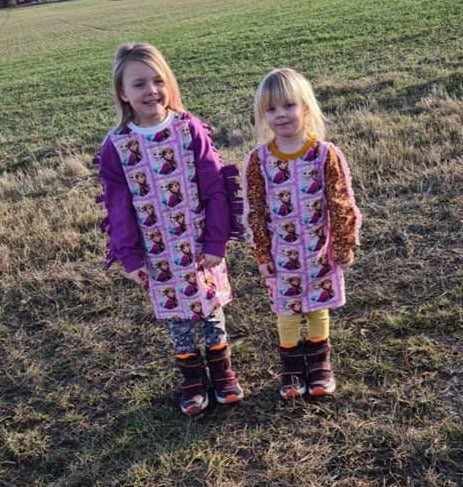 Fab Fringe Dress Strl 68-170 PDF-mönster