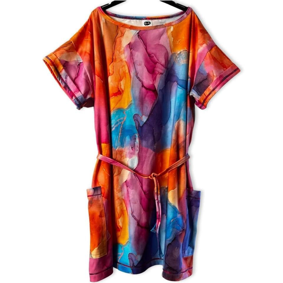 Umbrella Drink Dress Strl 34-56 PDF-mönster