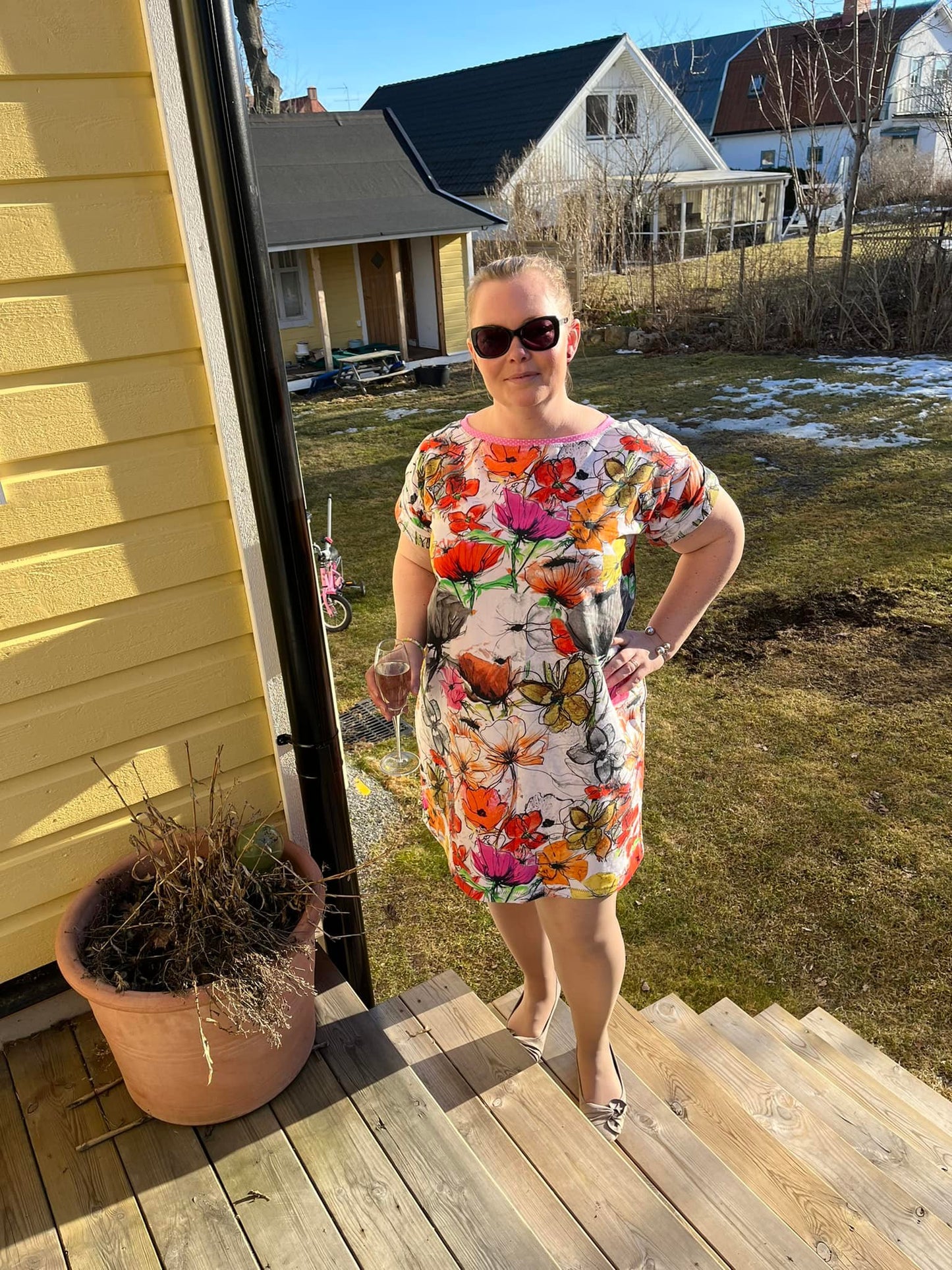 Umbrella Drink Dress Strl 34-56 PDF-mönster