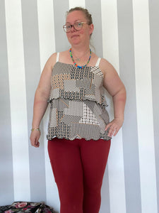 Romance Top Strl 34-56 Pappersmönster