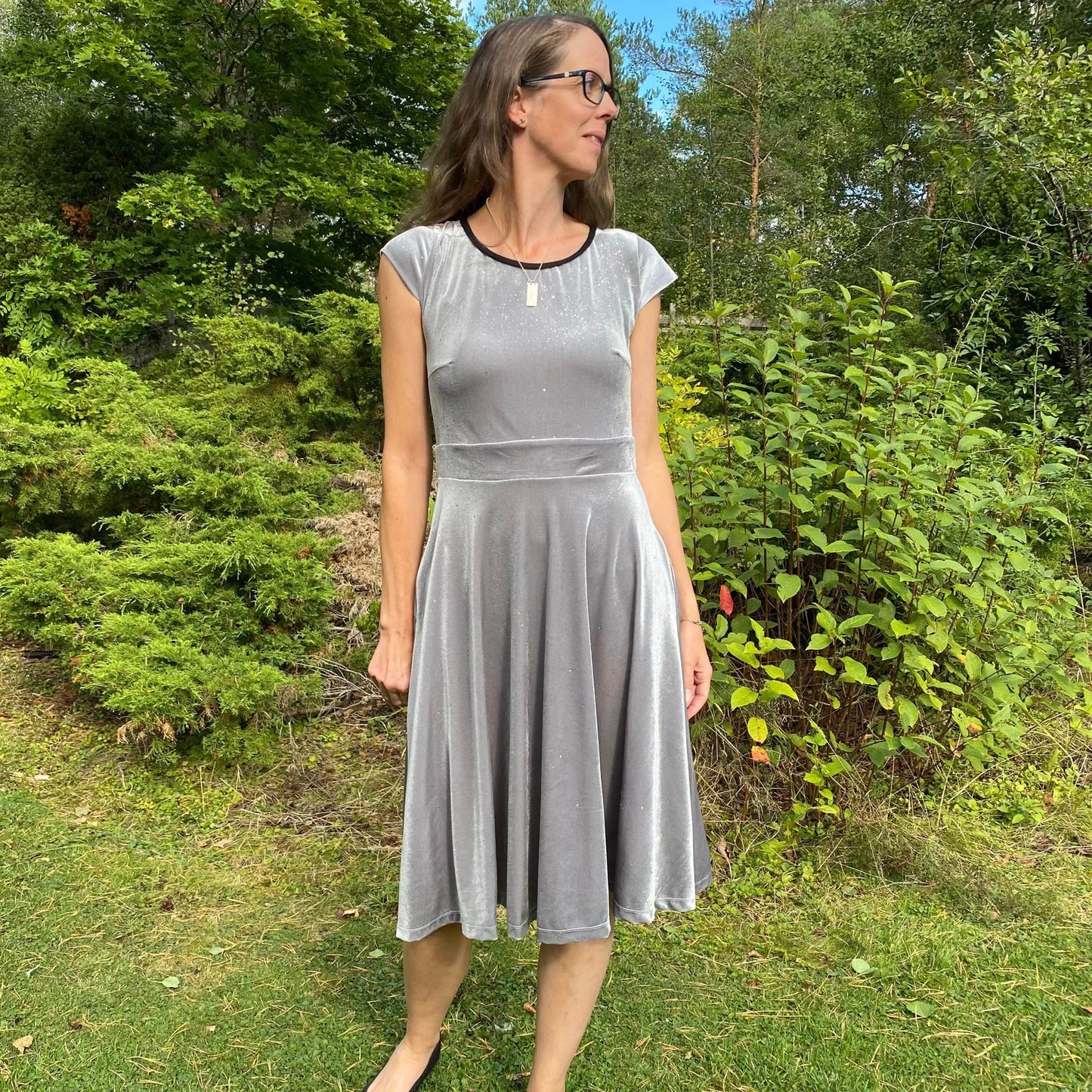 Blueberry Pie Dress Strl 34-56 PDF-mönster