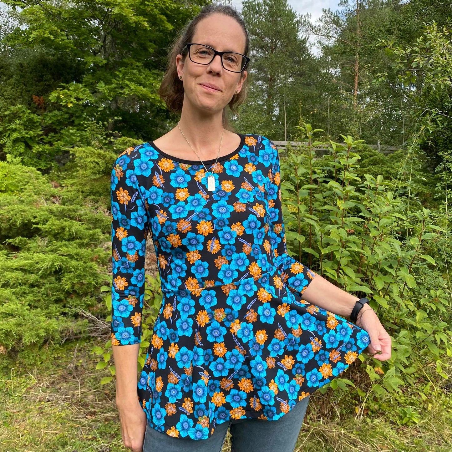 Blueberry Pie Dress Strl 34-56 PDF-mönster