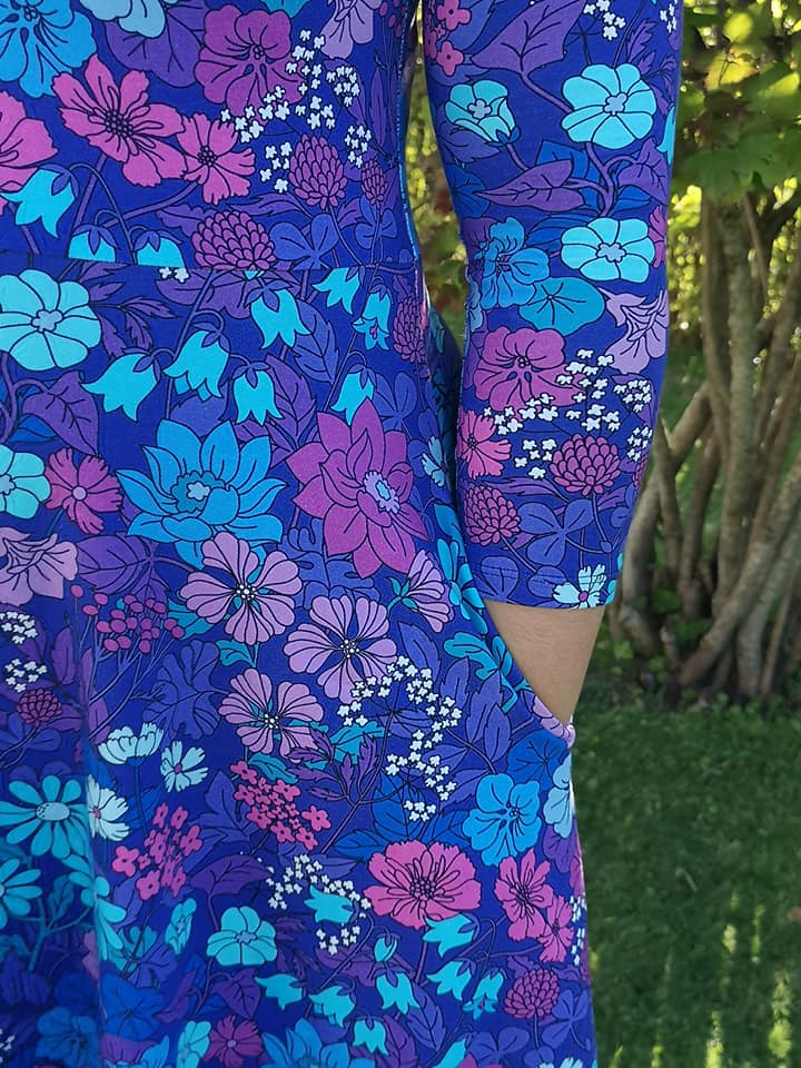 Blueberry Pie Dress Strl 34-56 PDF-mönster
