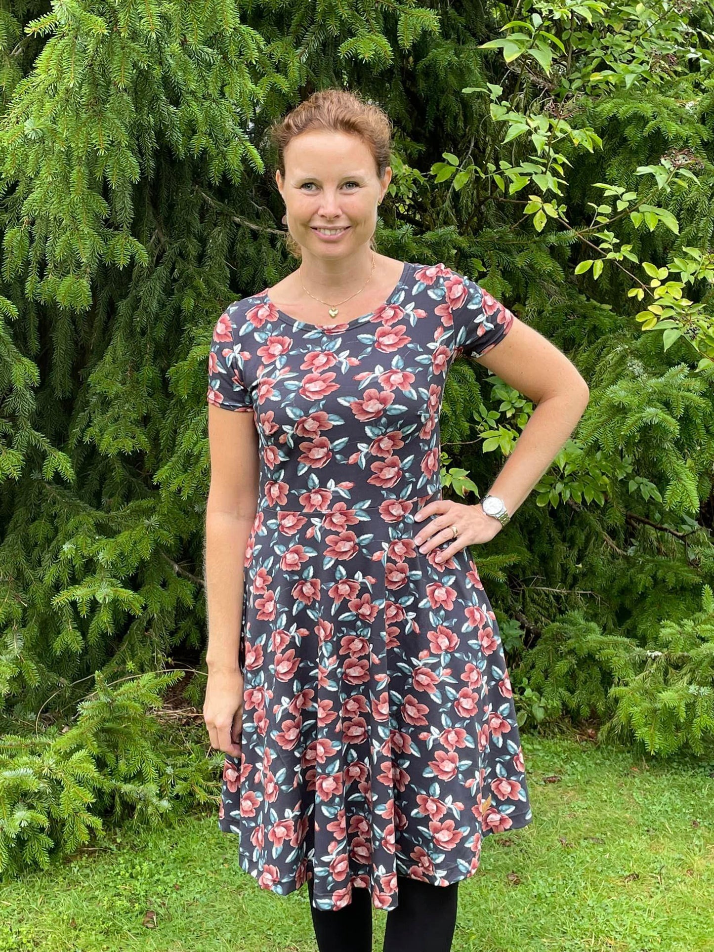 Blueberry Pie Dress Strl 34-56 PDF-mönster