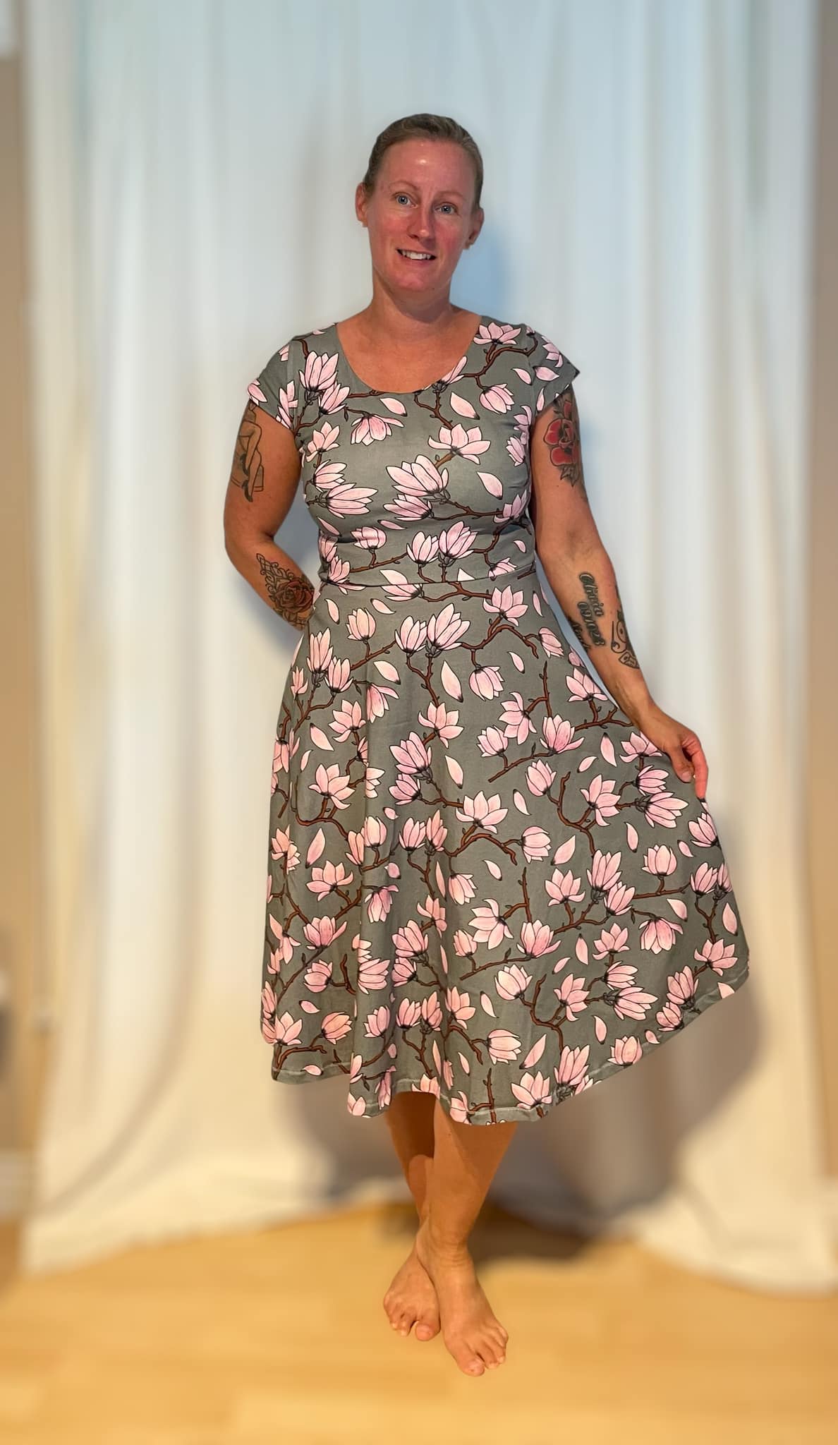 Blueberry Pie Dress Strl 34-56 PDF-mönster